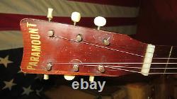 Vintage 1968 Paramount PA630 Flat Top Acoustic Guitar Natural American Made