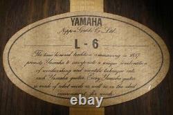 Vintage 1970's YAMAHA Custom L-6 L series Solid top/Solid back. Made in Japan
