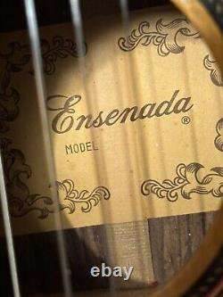 Vintage 1970s Ensenada Acoustic Guitar Made In Japan 6 Strings