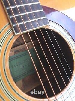 Vintage 1970s TAKEHARU WK-200 (KISO SUZUKI) Acoustic Guitar Made In Japan