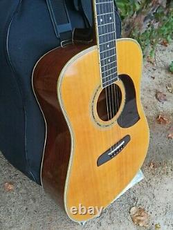 Vintage 1979 M. Suzuki W-300 Acoustic Guitar Made Japan MIJ Rosewood Martin D-28