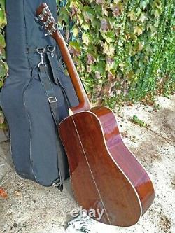 Vintage 1979 M. Suzuki W-300 Acoustic Guitar Made Japan MIJ Rosewood Martin D-28