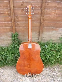 Vintage 60's 70's EKO Right Handed 6 String Acoustic Guitar Made Recanati Italy