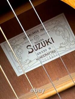 Vintage Acoustic Guitar Nagoya Suzuki SD 330 N Handcrafted Made in Japan