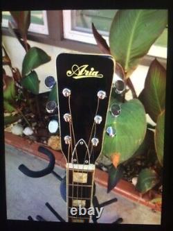 Vintage Aria Acoustic Guitar Made In Japan