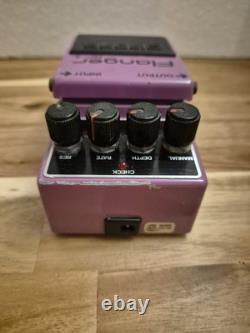 Vintage BOSS BF-2 Flanger Guitar Effects Pedal Made in Japan MIJ Green Label