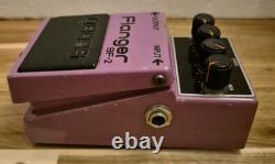 Vintage BOSS BF-2 Flanger Guitar Effects Pedal Made in Japan MIJ Green Label