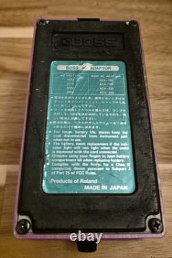 Vintage BOSS BF-2 Flanger Guitar Effects Pedal Made in Japan MIJ Green Label