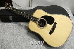 Vintage Early model Morris T. F W-100 Special Solid Spruce /Ebony Made in Japan