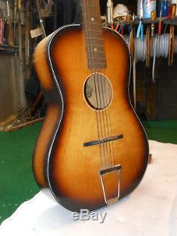 Vintage Egmond Made In Holland STADIUM acoustic parlor Guitar Plays Nice action
