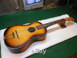 Vintage Egmond Made In Holland STADIUM acoustic parlor Guitar Plays Nice action