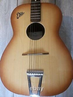 Vintage Eko Acoustic Guitar 6 String Made In Italy