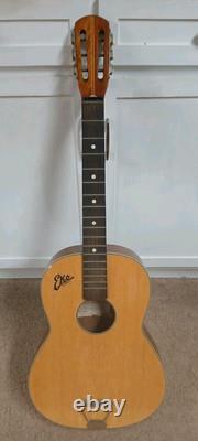 Vintage Eko Parlor Guitar Project Made In Italy Model P 8