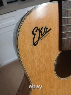 Vintage Eko Parlor Guitar Project Made In Italy Model P 8