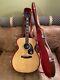 Vintage Epiphone Natural Acoustic Guitar Made Japan Mother Of Pearl 1970s
