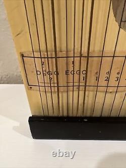 Vintage Gitarr-zither Made In Germany Wooden Guitar Rare Missing 1 String Vtg