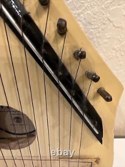Vintage Gitarr-zither Made In Germany Wooden Guitar Rare Missing 1 String Vtg