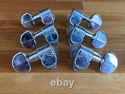 Vintage Grover Futura Chrome Guitar Tuners Pat Pend 1950s 60s Made in USA
