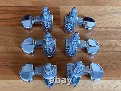 Vintage Grover Futura Chrome Guitar Tuners Pat Pend 1950s 60s Made in USA