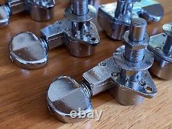 Vintage Grover Futura Chrome Guitar Tuners Pat Pend 1950s 60s Made in USA