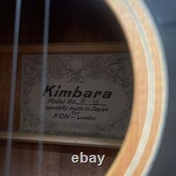 Vintage Kimbara Classical Model 42 Guitar 1960/70s FCN London Made in Japan