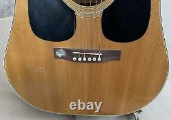 Vintage Morris Acoustic Guitar Model A-14 Made in Japan With Case