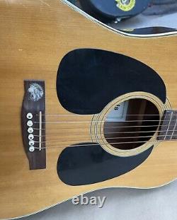 Vintage Morris Acoustic Guitar Model A-14 Made in Japan With Case