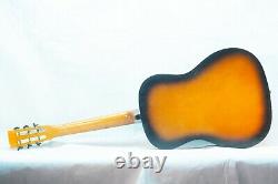 Vintage Norma Sunburst Acoustic Guitar, Made In Poland, Original Box