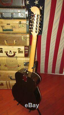 Vintage Original 1969 Fender Villager 12 String Acoustic Guitar Natural USA Made