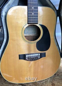 Vintage PENCO 12 String Acoustic Guitar Made In Japan Great Working Condition