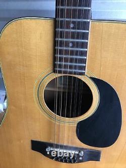 Vintage PENCO 12 String Acoustic Guitar Made In Japan Great Working Condition