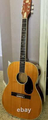 Vintage PRESTIGE Natural Finish 6-String Acoustic Guitar Made In Japan