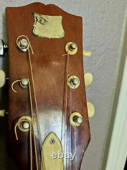 Vintage PRESTIGE Natural Finish 6-String Acoustic Guitar Made In Japan