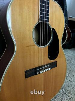 Vintage PRESTIGE Natural Finish 6-String Acoustic Guitar Made In Japan