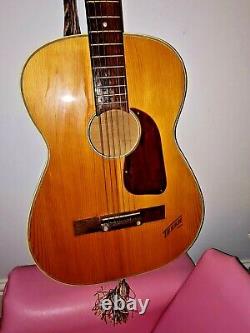 Vintage Rare Eko 1960's Texan Acoustic 6 String Guitar, Made In Italy