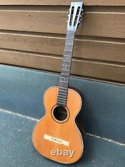 Vintage Rex Parlor Guitar project. Gretsch -made Supertone & Washburn strings