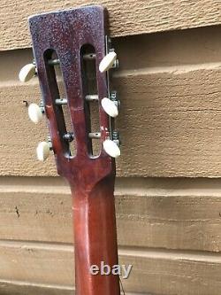 Vintage Rex Parlor Guitar project. Gretsch -made Supertone & Washburn strings