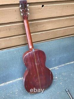 Vintage Rex Parlor Guitar project. Gretsch -made Supertone & Washburn strings