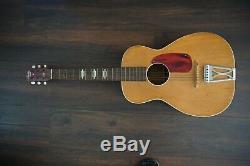 Vintage Stella Harmony 3/4 Parlor Acoustic Guitar-Made in U. S. A