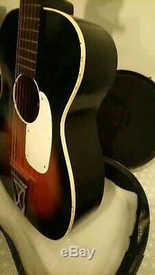 Vintage Stella Harmony Acoustic Parlor Guitar Made in USA