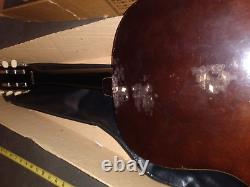 Vtg Vintage SEARS 3/4 Parlor Guitar Made in Korea In Box w Vinyl Bag PLAYS NICE