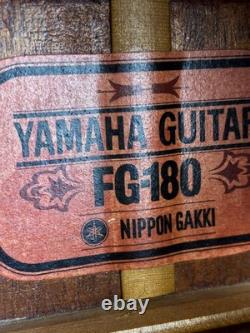 YAMAHA Acoustic Guitar FG-180 Red Label Japan Vintage 80's made Used from