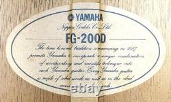 YAMAHA Acoustic Guitar FG-200D Orange label Japan Vintage 80's made Used from JP
