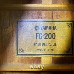 YAMAHA Acoustic Guitar FG-200 Green label Japan Vintage'70s Made Used from JPN