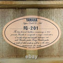 YAMAHA Acoustic Guitar FG-201 Orange label Japan Vintage 80's made Used from JPN
