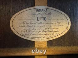 YAMAHA L-10 Acoustic Guitar 6 String with Original Case Made in Japan