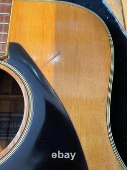 Yamaha FG-300J Acoustic Guitar Black Label with Hard Case Made in Japan From JAPAN