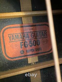 Yamaha FG-500, 1971 Nippon Gakki, hand-made solid top