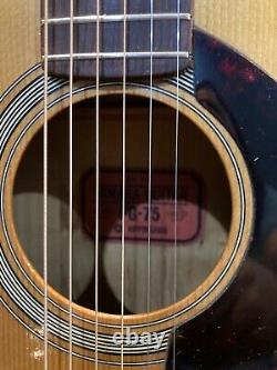 Yamaha FG-75 Acoustic Guitar Early'70s Model Red Label Made in Japan