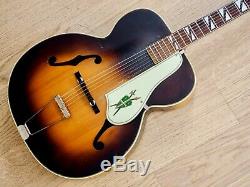1950 Silvertone Modèle 670 Vintage Kay-made USA Archtop Guitare Acoustique Avec Étui